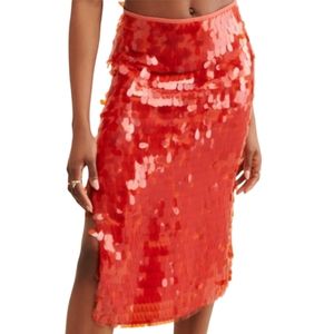 NWT Maeve by Anthropology Sequin Midi Skirt 2